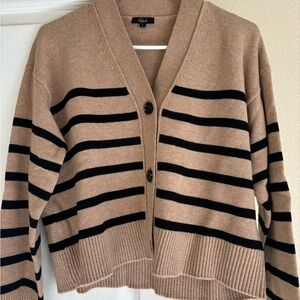 Rails Cardigan striped button up sweater